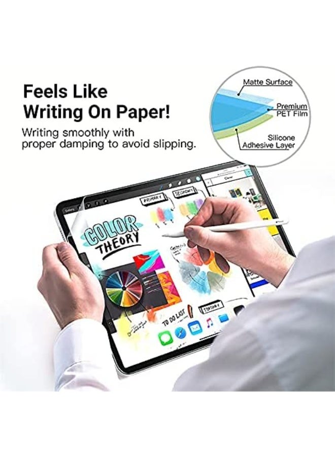 1Pack Paper Textured Screen Protector for iPad Air 4/5 Generation[10.9 Inch,2022 5th &2020 4th Gen],iPad Pro 11 Inch[2022&2021&2020&2018 Release] Draw and Sketch Like on Papertouch Anti Glare - Image 1